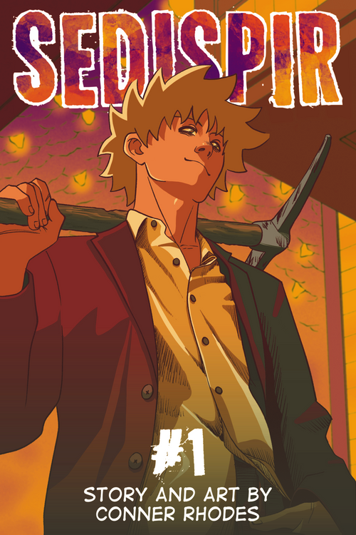 Cover of 'SEDISPIR' with an illustration of a character holding a pickaxe against a colorful background.